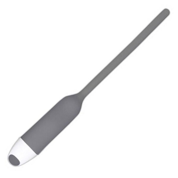 Harnröhren-Vibrator Dilator aus Silikon 11cm lang Grau