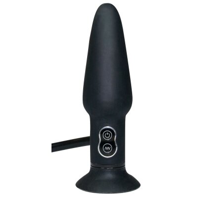 Anal Vibrator Anal Stöpsel Butt Vibro Plug Vibration aufpumpbar Ø 2,6 bis 4,6 cm