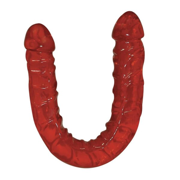 Ultra-Dongs rot Double Doppeldildo 43cm Reiz-Äderung biegsam Sexspielzeug Sextoy