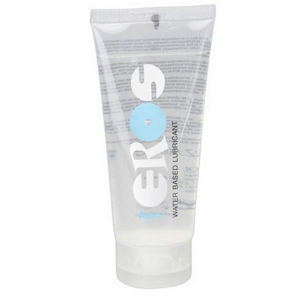 Massage Gel Eros Aqua medizinisch 100ml Wasser Basis Latex Kondom Sicher