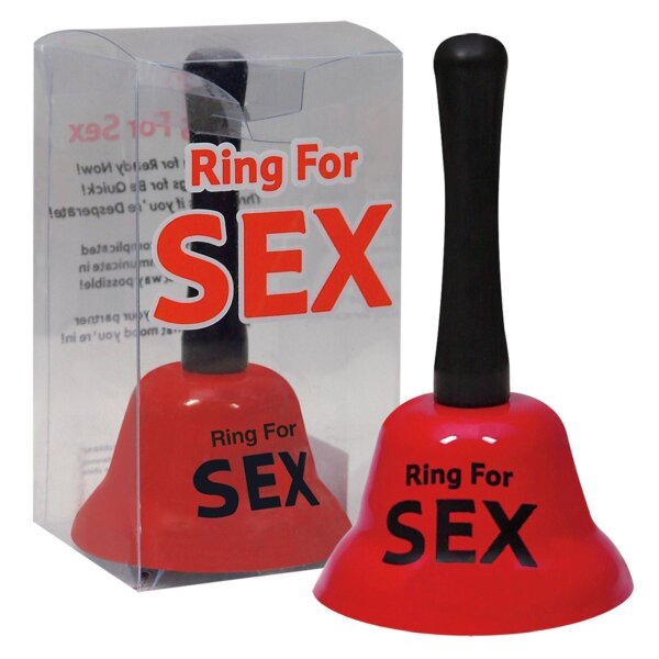 Scherzartikel Erotik Sexklingel Ring for Sex Glocke JGA Geschenk Partygag