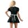 Servierkleid S Dienstmädchen Kostüm Mini-Kleid Uniform Kleid Dessous in Schwarz