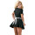 Servierkleid M Dienstmädchen Kostüm Mini-Kleid Uniform Kleid Dessous in Schwarz