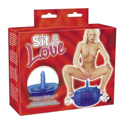 Sit&Love Sitzkissen aufblasbar Vibrator Dildo Sexmöbel Frauen