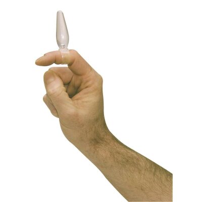 Anal Plug Dildo Analst&ouml;psel Buttplug Jelly Fingerdildo 5cm Transparent &Oslash;1,5cm