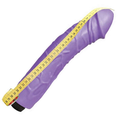 Vibrator realistisch Klitoris Stimulator Vibration biegsam XXL Lila stufenlos regelbar