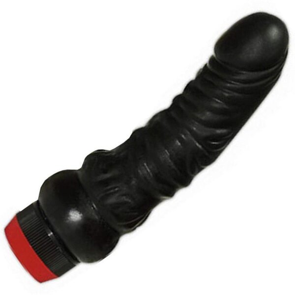 Vibrator realistisch Klitoris Stimulator Vibration Eichel kräftig schwarz
