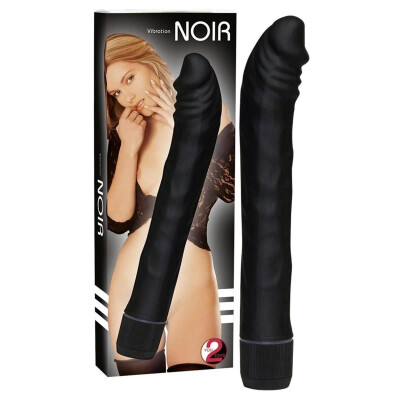 Vibrator realistisch Klitoris Stimulator Vibration Noir Black