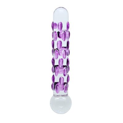Glasdildo Sensual Glass Celine klar/violett 18cm Lust...