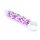 Glasdildo Sensual Glass Celine klar/violett 18cm Lust Massage Sex Spielzeug Toys