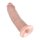 King Cock 9" haut Penis-Dildo leicht gebogen 23cm Saugfuß Sex Spielzeug Toys