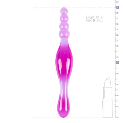 Dildo Anal Vaginal aus weichem biegsamen Jelly ideal für Anfänger Lila