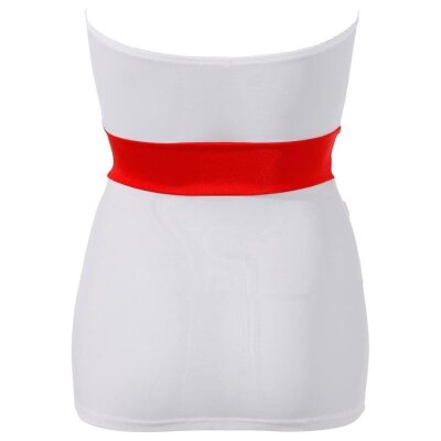 Krankenschwester-Set S Damen-Dessous Kostüm Uniform Reizwäsche in Weiss-Rot