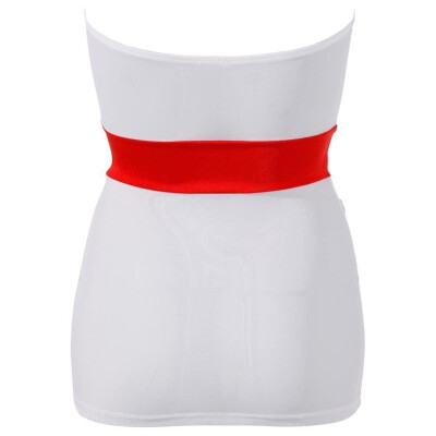 Krankenschwester-Set XL Damen-Dessous Kostüm Uniform Reizwäsche in Weiss-Rot