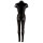 Catsuit M Party-Outfit Overall Bodystocking Damen-Anzug Dessous Catsuit Schwarz
