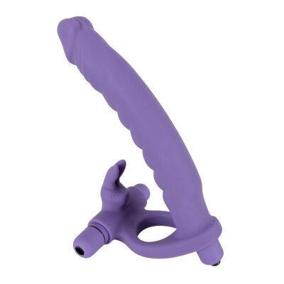 Los Analos Double Delight Dildo Penisring Vibration lila