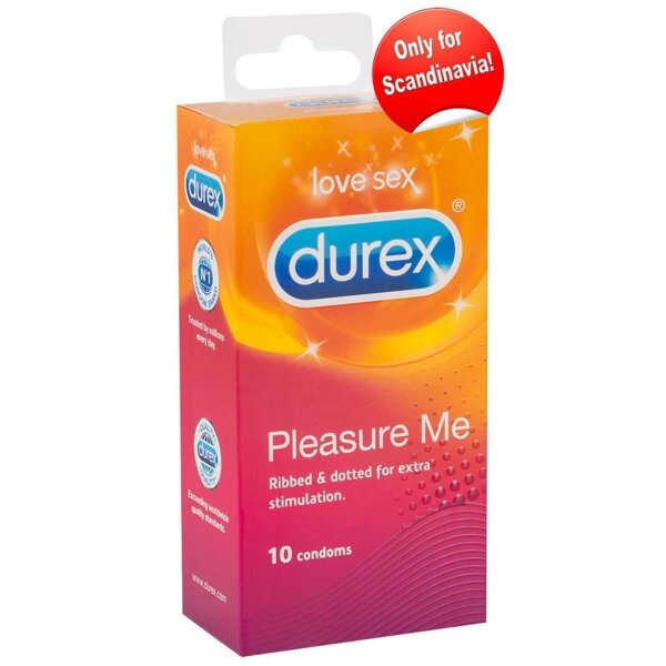 Kondome Condom Durex Pleasure Me 10 Kondome gerippt genoppt feucht