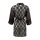 Kimono L/XL Damen-Dessous Überwurf Morgenmantel Kimono kurz mit Spitze Schwarz