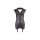 Straps-Kleid L Mini-Kleid Damen-Dessous-Kleid Minikleid Strapskleid in Schwarz