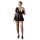 Mini-Kleid 2XL Partykleid Kostüm Party-Outfit Kleid mit Schnürung in Schwarz