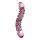 Glasdildo Icicles No 55 Doppel Dildo pink 19cm Lust Erotik Massage Noppen Rillen