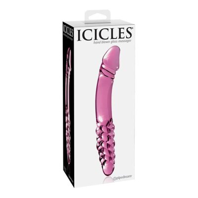 Icicles No 57 Glasdildo pink 23cm Lust Massage