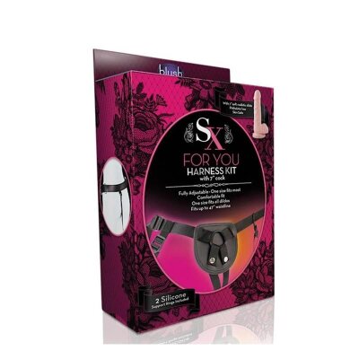 SX Harness Kit Strap On Set Umschnall Penisdildo 18cm haut