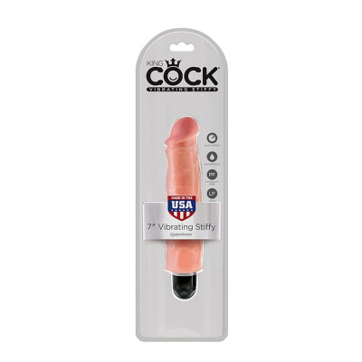 Vibrator realistisch Klitoris Stimulator Vibration King Cock Stiffy 7INCH Haut