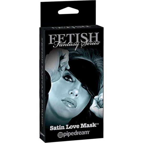Weiche Augenmaske Bondage Fetish Fantasy Limited Edition Satin Love Mask Schwarz
