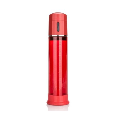 Penispumpe Vakuumpumpe  kabellos Design  vollautomatisch Rot
