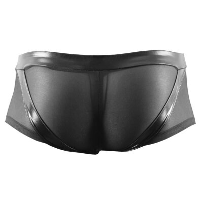 Herren Pants Wetlook XL schwarz transparent mit Penis Cock Ring