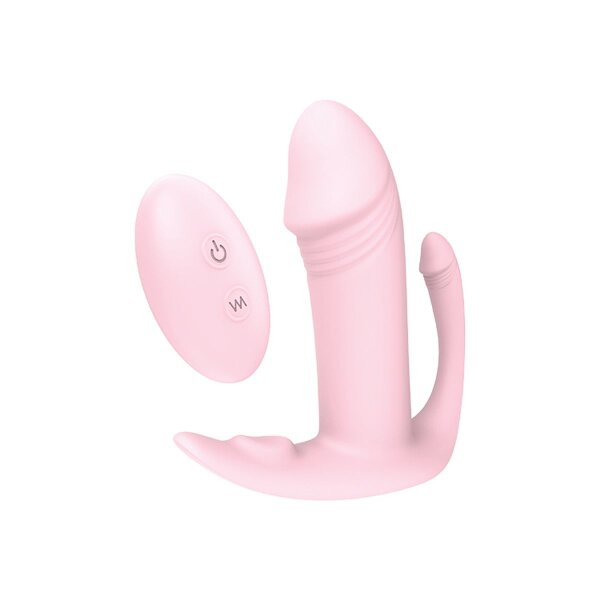Doppel Vibrator Penetration Vibration Klitoris Anal Vaginal Remote Tri-Pleasurer