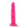 Penisdildo realistisch Saugfuß 17cm Neo 7,5" Neon Pink aussen weich, innen hart
