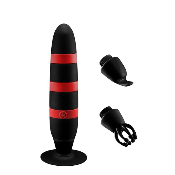 Vibrator Vibe Klitoris Stimulation Vibration Breathless Orgasm Set Saugfuß USB Schwarz