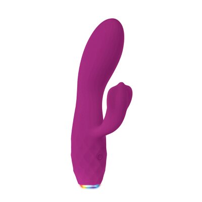 Vibrator G-Punkt Klitorisreizer Silikon Lila Glimmer