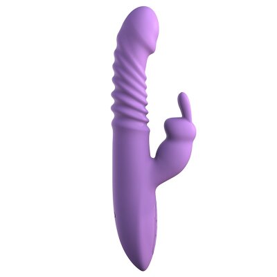 Stoßender Vibrator mit Klitorisreizer Heizfunktion Thrusting Rabbit