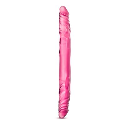 Doppel Dildo Double Dong 14" ca 35cm pink Latexfrei