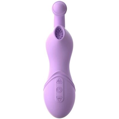 Fantasy Klitoris Pumpe Vibrator Sucker G-Punkt Vibrator Silikon aufladbar lila