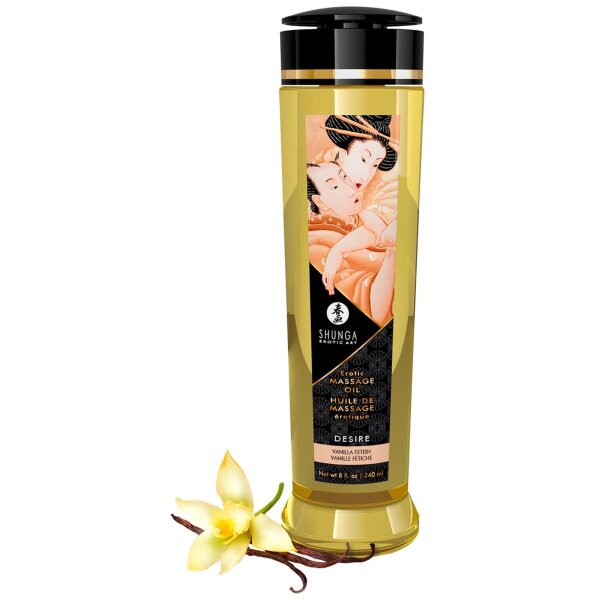 Massage Öl Erotik Desire Vanilla Massageöl 240ml Vanille-Duft