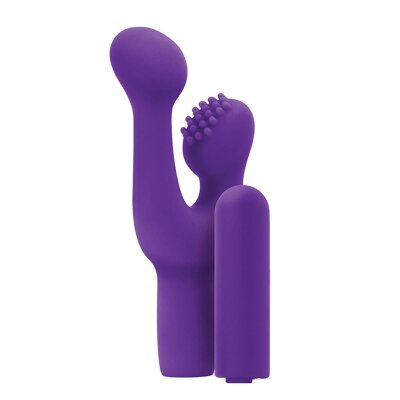 Vibrator mit Klitorisstimulator Lila Inya Finger Fun