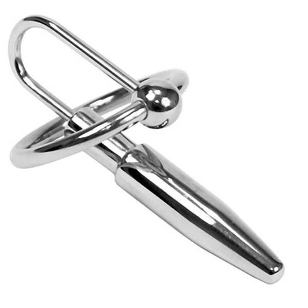 bellavib ® Edelstahl Penis Dilator Plug D:0,8 cm Eichel Ring D:30 mm