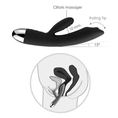 Vibrator G-Punkt Klitoris Stimulation Vibration Svakom Trysta Lila USB Silikon