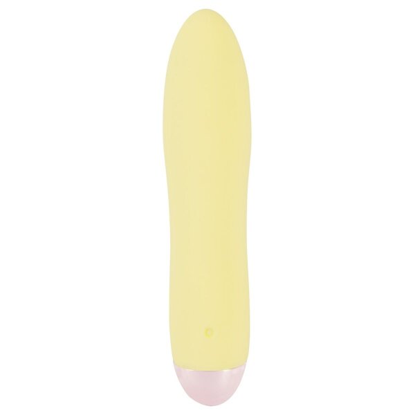 Vibrator Mini Klitoris Stimulator Vibration Cuties Mini Vibe Gelb Silikon USB