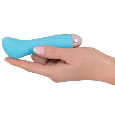 Vibrator Mini Klitoris Stimulator Vibration Cuties Mini Vibe Blau Silikon USB