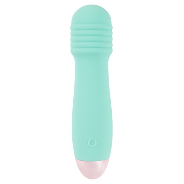 Vibrator Mini Klitoris Stimulator Vibration Cuties Mini Vibe Grün Rillen Silikon
