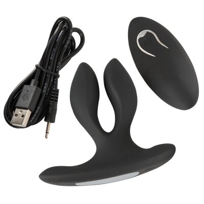 Anal Vibrator Spreizer Dehner Vibration Vibrating Expander Butt Plug USB Silikon