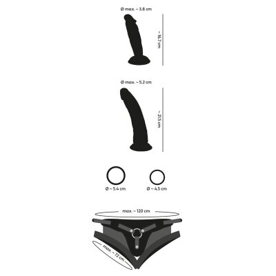 Strap On Umschnall Penis Dildo Strap-on Kit for Playgirls 2 Dildos und Ringe