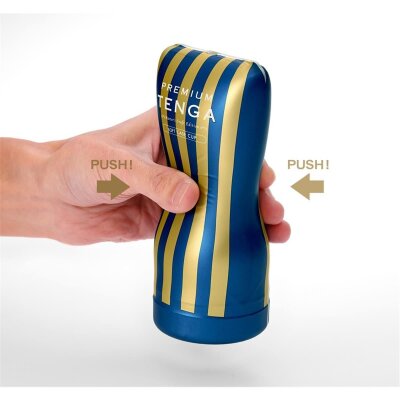 Tenga Hand Masturbator Premium Soft Case Cup mit Saugeffekt