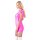 Pinkes Damen Kleid S Party Minikleid mit großem Ausschnitt Taillierter Schnitt