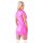 Pinkes Damen Kleid XL Party Minikleid mit großem Ausschnitt Taillierter Schnitt